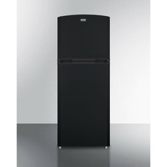 Summit 26" Wide Top Mount Refrigerator-Freezer with 12.89 cu. ft. Total Capacity, 2 Glass Shelves, 3.92 cu. ft. Freezer Capacity, Left Hinge, Crisper Drawer, Frost Free Defrost - FF1427BKLHD