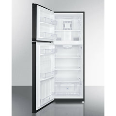 Summit 26" Wide Top Mount Refrigerator-Freezer with 12.89 cu. ft. Total Capacity, 2 Glass Shelves, 3.92 cu. ft. Freezer Capacity, Left Hinge, Crisper Drawer, Frost Free Defrost - FF1427BKLHD