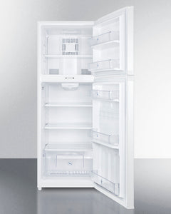 Summit 26" Top Freezer Refrigerator with 12.89 cu. ft. Capacity Factory-Installed Combination Lock Frost-Free Operation and Adjustable Glass Shelves - FF1427WLLF2