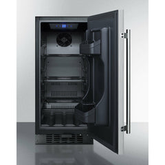 Summit 15" Wide Outdoor All-Refrigerator with 3 cu. ft. Capacity, 3 Glass Shelves, Right Hinge with Reversible Doors, with Door Lock, Frost Free Defrost LED Lighting, Digital Thermostat, Factory Installed Lock, - SPR316OS