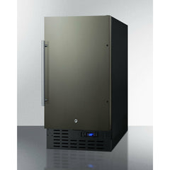 Summit 18" Wide 2.7 Cu. Ft. ADA Compliant Compact Refrigerator with Fingerprint Resistant Finish and Door Lock - FF1843B