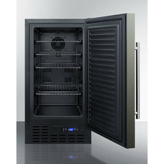 Summit 18" Wide 2.7 Cu. Ft. ADA Compliant Compact Refrigerator with Fingerprint Resistant Finish and Door Lock - FF1843B
