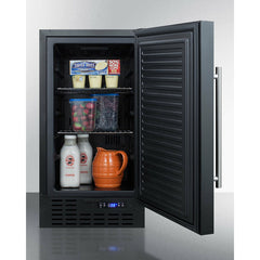 Summit 18" Wide 2.7 Cu. Ft. Compact Refrigerator with Adjustable Shelves - FF1843B
