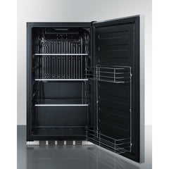 Summit 19" Wide 3.13 Cu. Ft. Shallow Depth Built-In All-Refrigerator with Adjustable Shelves - FF195H34