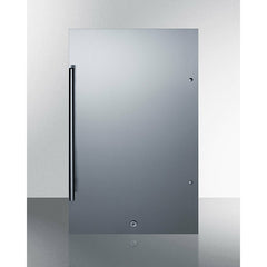 Summit 19" Wide 3.13 Cu. Ft. Energy Star Rated Compact Refrigerator with Professional Handle - FF195CSS