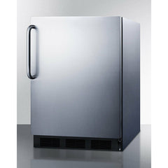 Summit 24" Compact Refrigerator 5.5 Cu. ft. Stainless Steel - FF63BKCSS