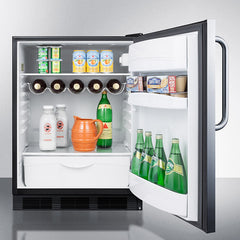 Summit 24" Compact Refrigerator 5.5 Cu. ft. Stainless Steel - FF63BKCSS