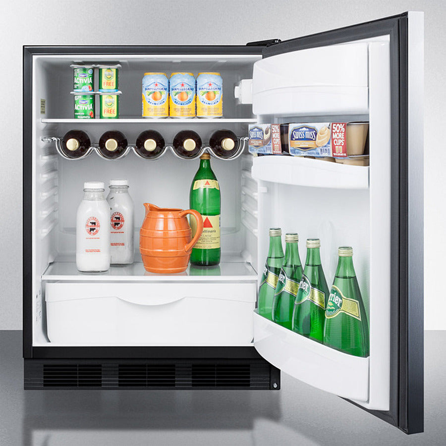 Summit 24" Wide Built-in All-refrigerator - FF63BKBI