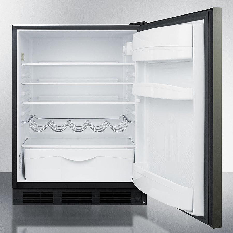 Summit 24" Wide Built-in All-refrigerator - FF63BKBI
