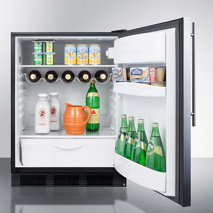 Summit 24" Wide Built-in All-refrigerator - FF63BKBISS