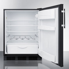 Summit 24" Wide Built-in All-Refrigerator, ADA Compliant - FF63BKBIADA