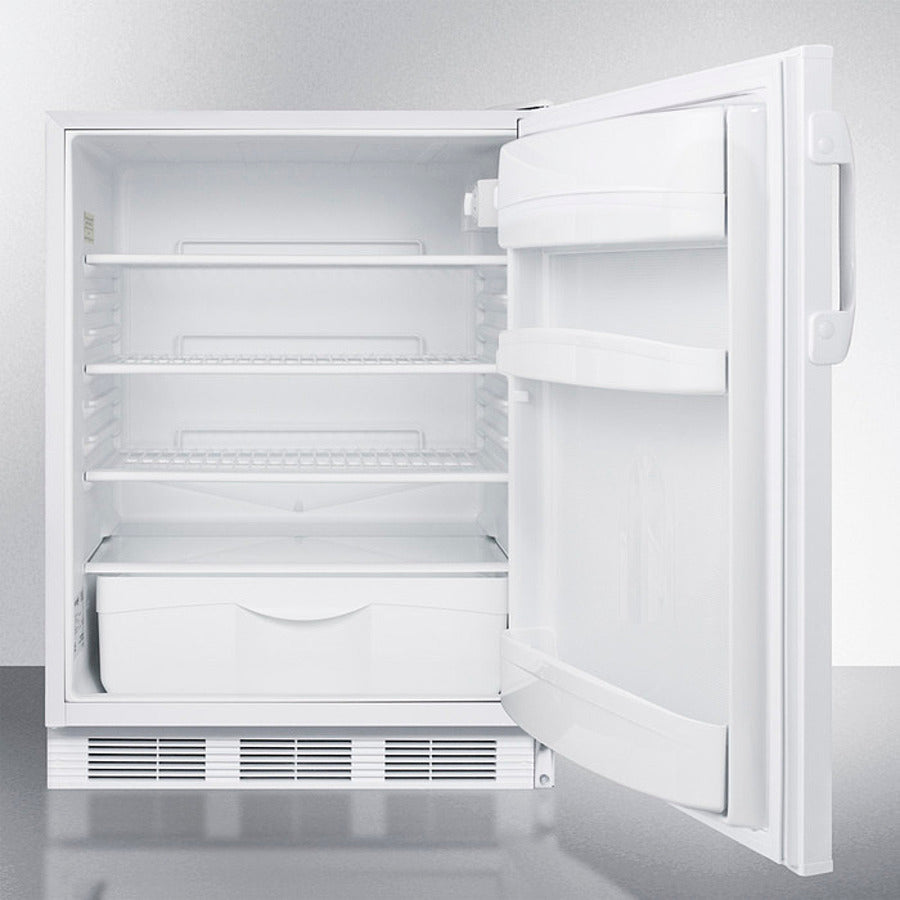 Summit 24" Wide Built-In All-Refrigerator, ADA Compliant (Panel Not Included) - FF6WBI