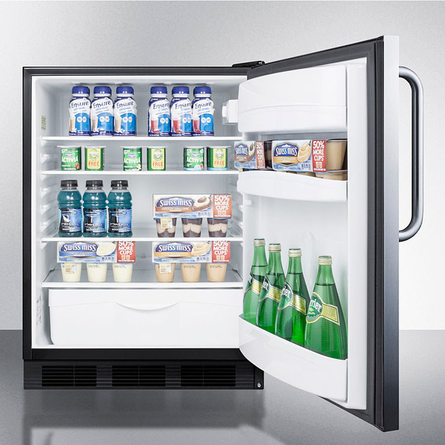Summit 24" Wide Built-in All-Refrigerator, ADA Compliant FF6BK7CSSADA