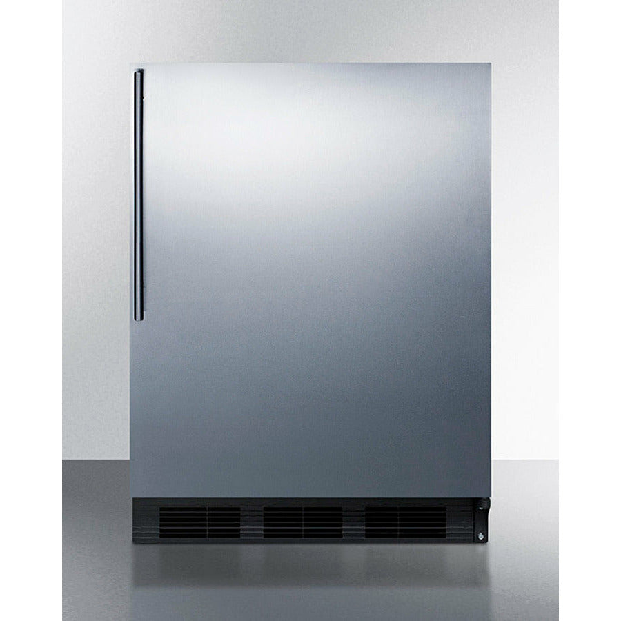 Summit 24" 5.5 Cu. ft. Stainless Steel Built in Compact Refrigerator - FF6BKBI7SS