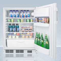 Summit 24" Wide Built-In All-Refrigerator, ADA Compliant - FF6LWBI7NZADA