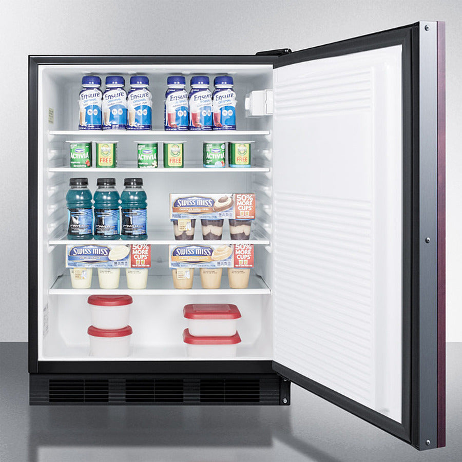 Summit 24" Wide Built-In All-Refrigerator, ADA Compliant (Panel Not Included) - FF7BKBIIFADA