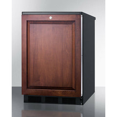 Summit 24" Wide Built-In All-Refrigerator (Panel Not Included) - FF7LBLKBI