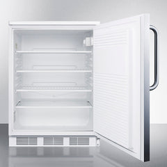 Summit 24 Inch All-Refrigerator with 5.5 Cu. Ft. Capacity, Adjustable Shelves, Deep Shelf Space - FF7LWBISS