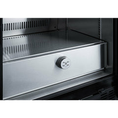 Summit 24" Wide Beverage Center with Adjustable Chrome Shelves, Automatic Defrost, Door Alarm, Recessed LED Lighting - SCR1156