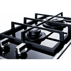 Summit 12" 2-Burner Gas-on-glass Cooktop with Sealed Burners - GC2BGL