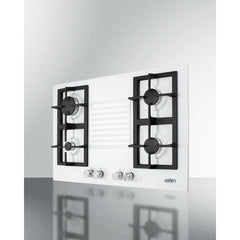 Summit 30" White Gas Cooktop - GC43