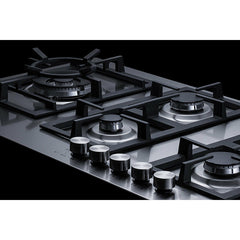 Summit 34" Wide 5-Burner Gas Cooktop in Stainless Steel - GCJ536SS
