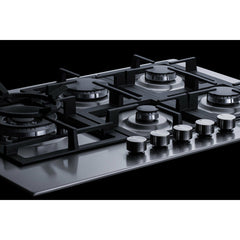 Summit 30" Wide 5-Burner Gas Cooktop in Stainless Steel - GCJ5SS
