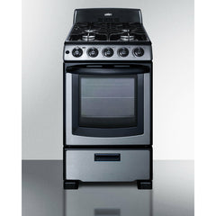 Summit 20" Wide Gas Range - PRO201SS