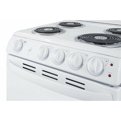 Summit 20" Wide Electric Coil Range - RE203W