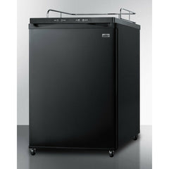 Summit 24" Wide Built-In Kegerator, Beer Dispenser with 5.6 cu. ft. Capacity, Deep Chill Function, Digital Thermostat, Automatic Defrost(Panel Not Included) - SBC635MBINK