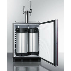 Summit 24" Wide Built-In Coffee Kegerator, ADA Compliant (Panel Not Included) - SBC58BLBIADAIFCMTWIN