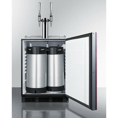 Summit 24" Wide Built-In Nitro-Infused Coffee Kegerator, ADA Compliant (Panel Not Included) - SBC58BLBIADAIFNCFTWIN