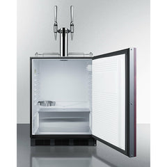 Summit 24" Wide Built-In Nitro-Infused Coffee Kegerator, ADA Compliant (Panel Not Included) - SBC58BLBIADAIFNCFTWIN