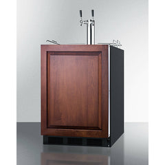 Summit 24" Wide Built-In Cold Brew Coffee Kegerator, ADA Compliant (Panel Not Included) - SBC58BLBIADAIFCFTWIN
