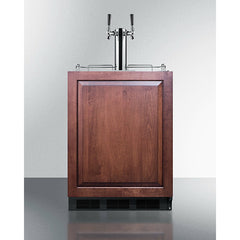 Summit 24" Wide Built-In Cold Brew Coffee Kegerator, ADA Compliant (Panel Not Included) - SBC58BLBIADAIFCFTWIN
