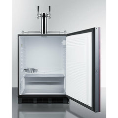 Summit 24" Wide Built-In Cold Brew Coffee Kegerator, ADA Compliant (Panel Not Included) - SBC58BLBIADAIFCFTWIN