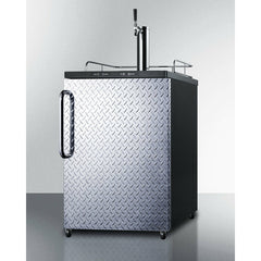 Summit 24" Beer Dispenser with 1 Half-Barrel Capacity, Digital Thermostat, Automatic Defrost Wide Built-In Kegerator (Panel Not Included) - SBC635MBI