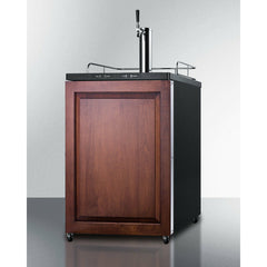 Summit 24" Beer Dispenser with 1 Half-Barrel Capacity, Digital Thermostat, Automatic Defrost Wide Built-In Kegerator (Panel Not Included) - SBC635MBI