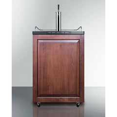 Summit 24" Beer Dispenser with 1 Half-Barrel Capacity, Digital Thermostat, Automatic Defrost Wide Built-In Kegerator (Panel Not Included) - SBC635MBI