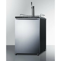 Summit 24" with 5.6 cu. ft. Capacity, Automatic Defrost, Digital Thermostat Wide Kegerator - SBC635M7SS
