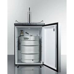 Summit 24" Wide Kegerator 5.7 cu. ft. Freestanding Beer Dispenser - SBC635M