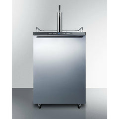 Summit 24" with 5.6 cu. ft. Capacity, Automatic Defrost, Digital Thermostat Wide Kegerator - SBC635M7SS