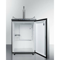 Summit 24" with 5.6 cu. ft. Capacity, Automatic Defrost, Digital Thermostat Wide Kegerator - SBC635M7SS