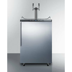 Summit 24" Beer Dispenser, Auto Defrost with Dual Tap System Wide Built-In Kegerator - SBC635MBI7