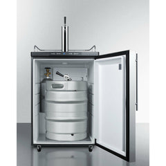 Summit 24" Wide Kegerator 5.7 cu. ft. Freestanding Beer Dispenser - SBC635M