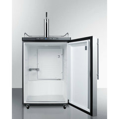 Summit 24" with 5.6 cu. ft. Capacity, Automatic Defrost, Digital Thermostat Wide Kegerator - SBC635M7SS