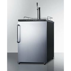 Summit 24" with 5.6 cu. ft. Capacity, Automatic Defrost, Digital Thermostat Wide Kegerator - SBC635M7SS