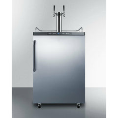 Summit 24" Commercial Freestanding Beer Dispenser with Dual Tap System, Wide Kegerator - SBC635M7