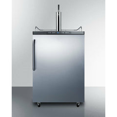 Summit 24" with 5.6 cu. ft. Capacity, Automatic Defrost, Digital Thermostat Wide Kegerator - SBC635M7SS