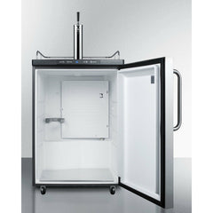 Summit 24" with 5.6 cu. ft. Capacity, Automatic Defrost, Digital Thermostat Wide Kegerator - SBC635M7SS